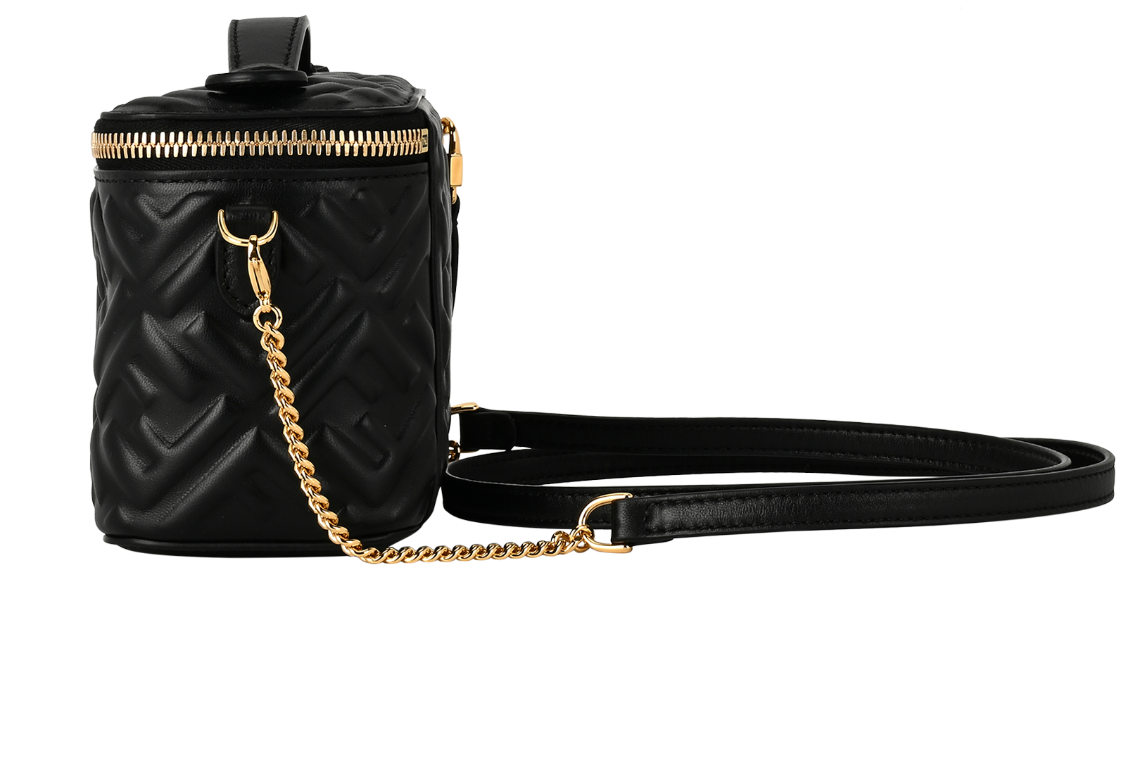 FF Motif Vanity, &pound;950, Handbags, Black, Leather, Bottom view